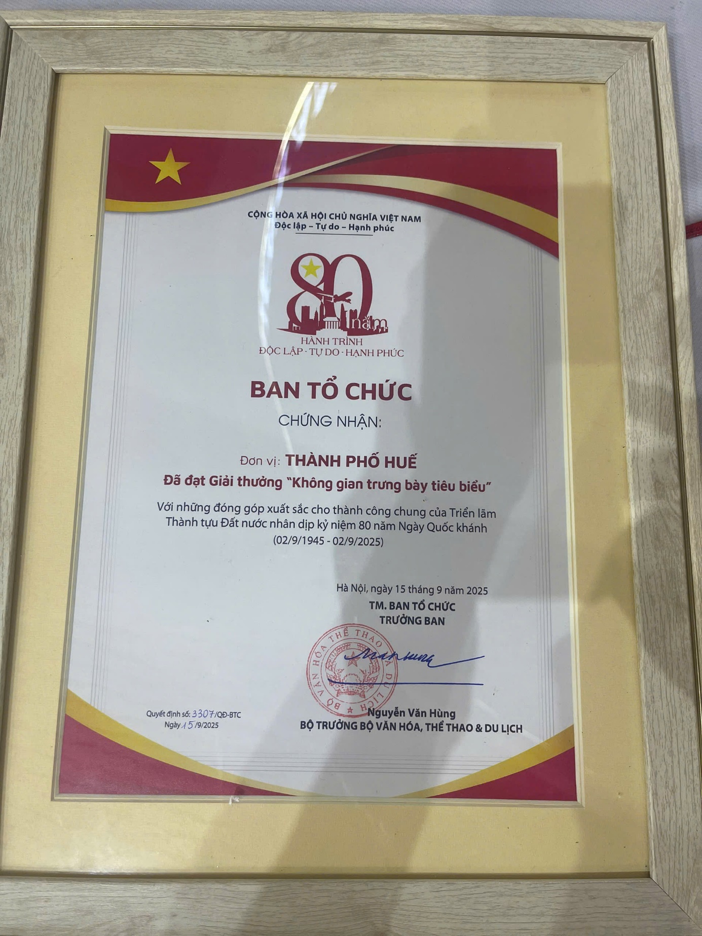 Gian hàng triển lãm của Huế giành giải thưởng ‘Không gian trưng bày tiêu biểu’ - 1