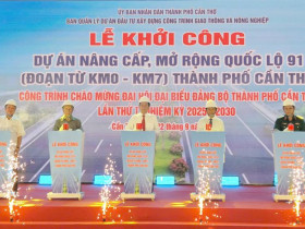  - Cần Thơ khởi công, khánh thành 18 công trình chào mừng Đại hội Đảng bộ thành phố lần thứ nhất