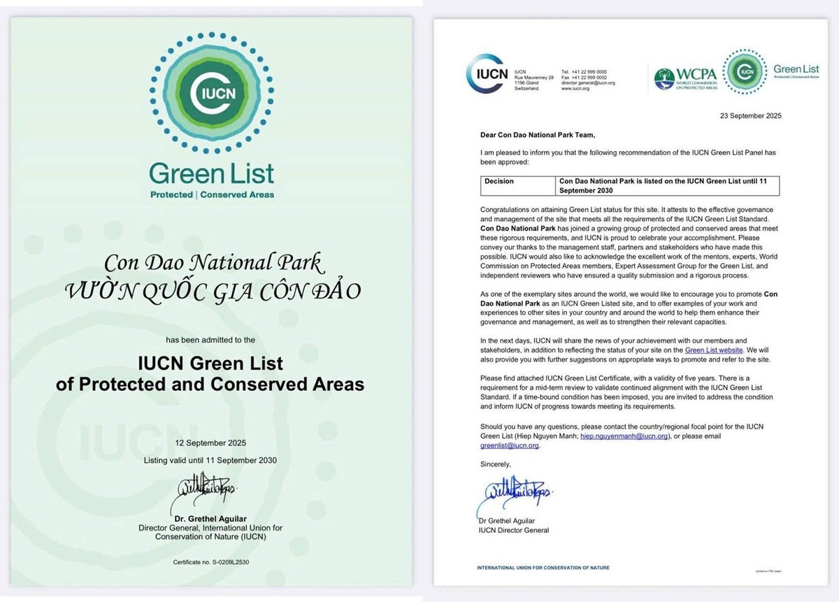 Vườn Quốc gia Côn Đảo được vinh danh "Danh lục xanh" IUCN - 1