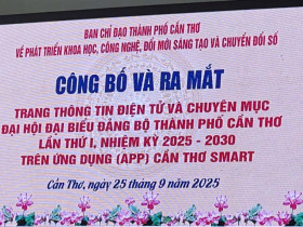  - Trang thông tin điện tử Đại hội Đại biểu Đảng bộ trên ứng dụng Cần Thơ Smart