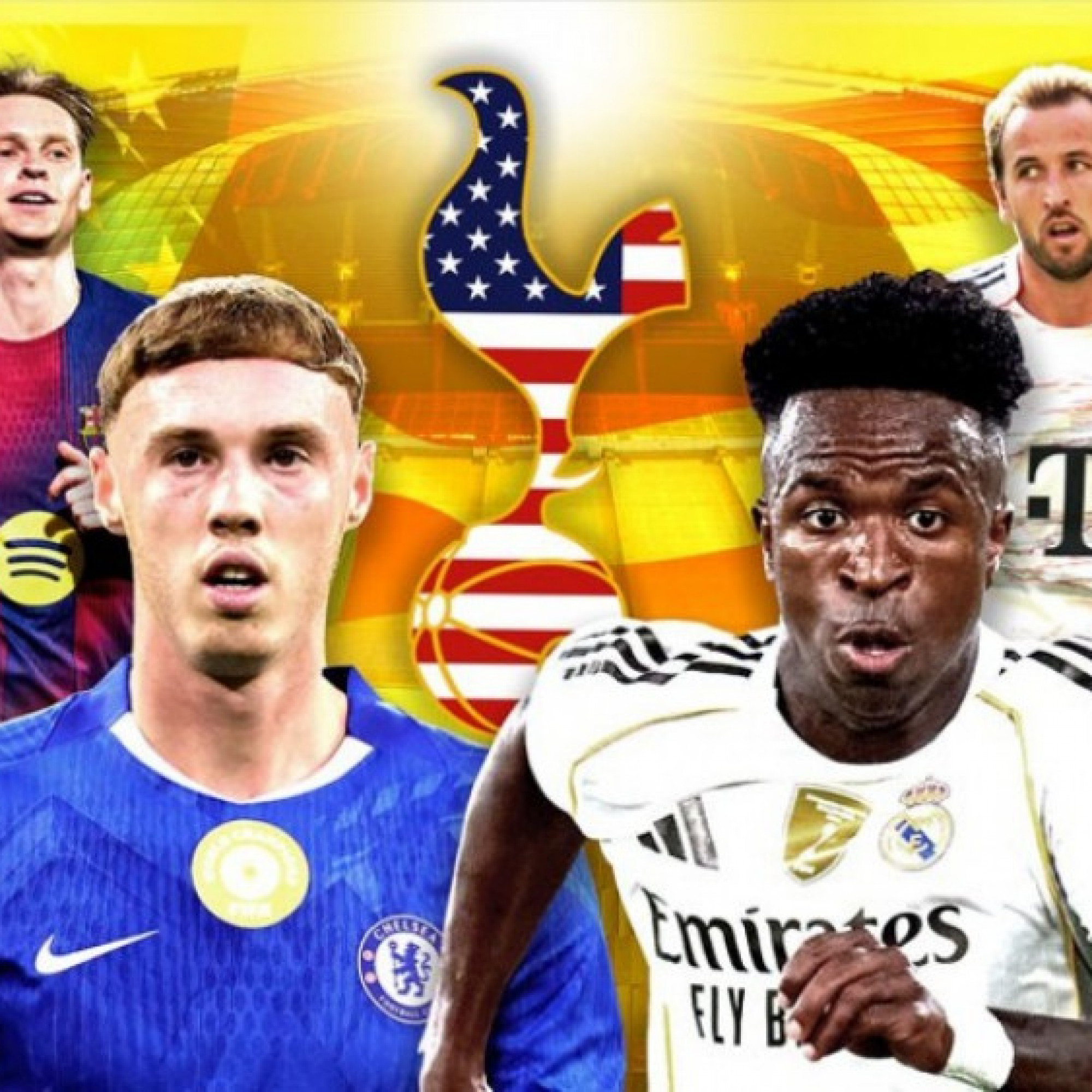  - Tottenham mua sắm thả ga nếu nhận 4,5 tỷ bảng: Mơ tái hợp Kane, hỏi mua Vinicius & Palmer