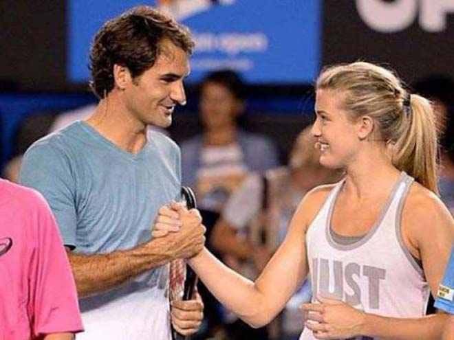 Mỹ nhân Bouchard mơ đánh cặp Federer, Halep mâu thuẫn với bạn gái của tỷ phú - 1