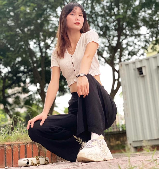 Hot girl bóng chuyền Lệ Thảo 20 tuổi cao vượt Kim Huệ, công thủ ấn tượng - 7