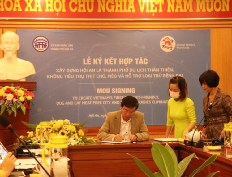 Hội An là thành phố đầu tiên ở Việt Nam nói không với tiêu thụ thịt chó, mèo