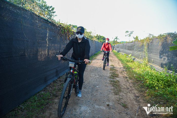 Du khách chi tiền triệu đạp xe ngắm vườn chuối, ruộng rau giữa Hà Nội - 13