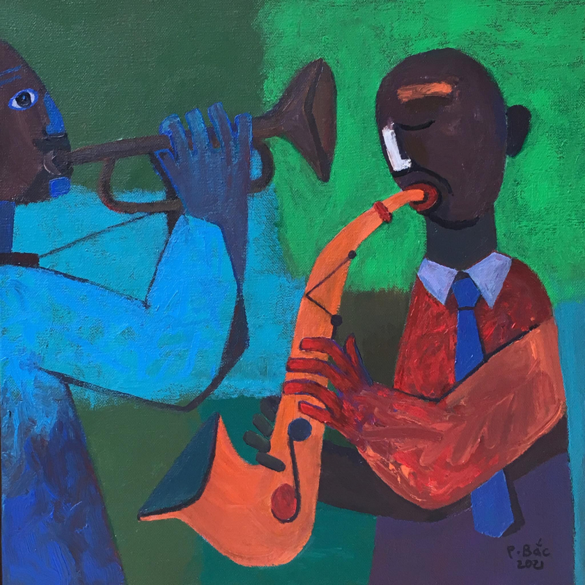 Nghe Jazz qua... tranh của họa sĩ Phạm Văn Bắc - 1