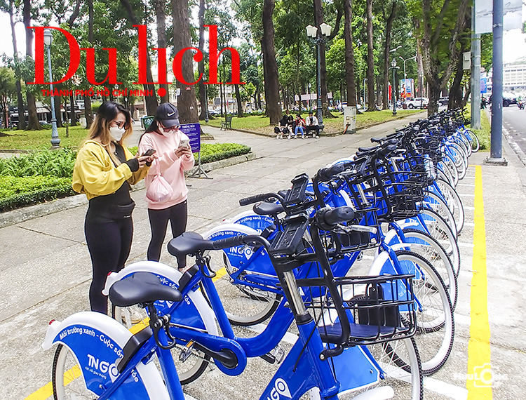 Cuối tuần thú vị khi thuê xe đạp công cộng dạo quanh trung tâm Sài Gòn