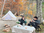 Cặp đôi Việt xuyên đêm chờ cắm trại chân núi Phú Sĩ, 'nghiện' ngủ trại giữa trời âm độ C