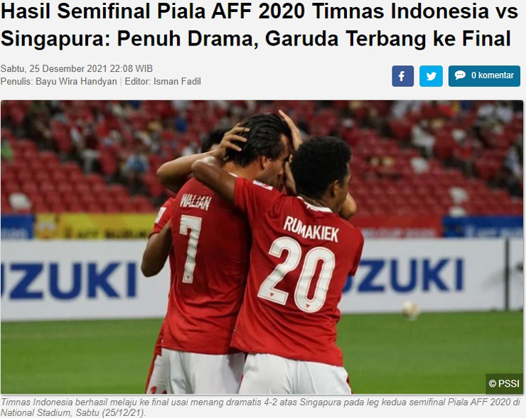 Báo Indonesia: &#34;Chọn Việt Nam hay Thái Lan cho trận chung kết AFF Cup?&#34; - 2