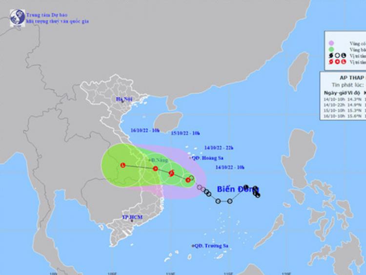 Từ chiều nay, Thừa Thiên Huế đến Bình Định khả năng có gió giật cấp 8-9