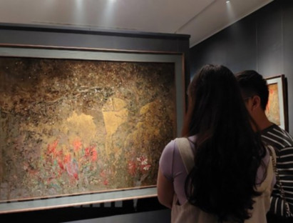 Giải trí - Khám phá khu vườn bí ẩn trong tranh sơn mài của họa sĩ Vũ Văn Tịch