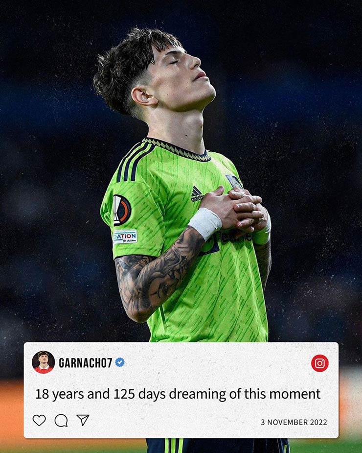 SAO trẻ MU Garnacho ghi bàn đầu tiên để đời, nói lời tri ân Ronaldo - 1