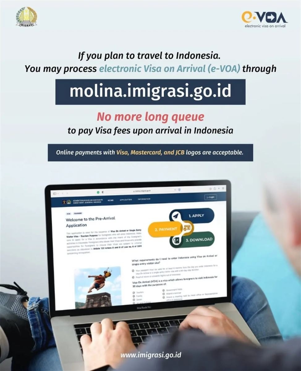 Indonesia ra mắt dịch vụ thị thực nhập cảnh điện tử cấp tại sân bay - 1