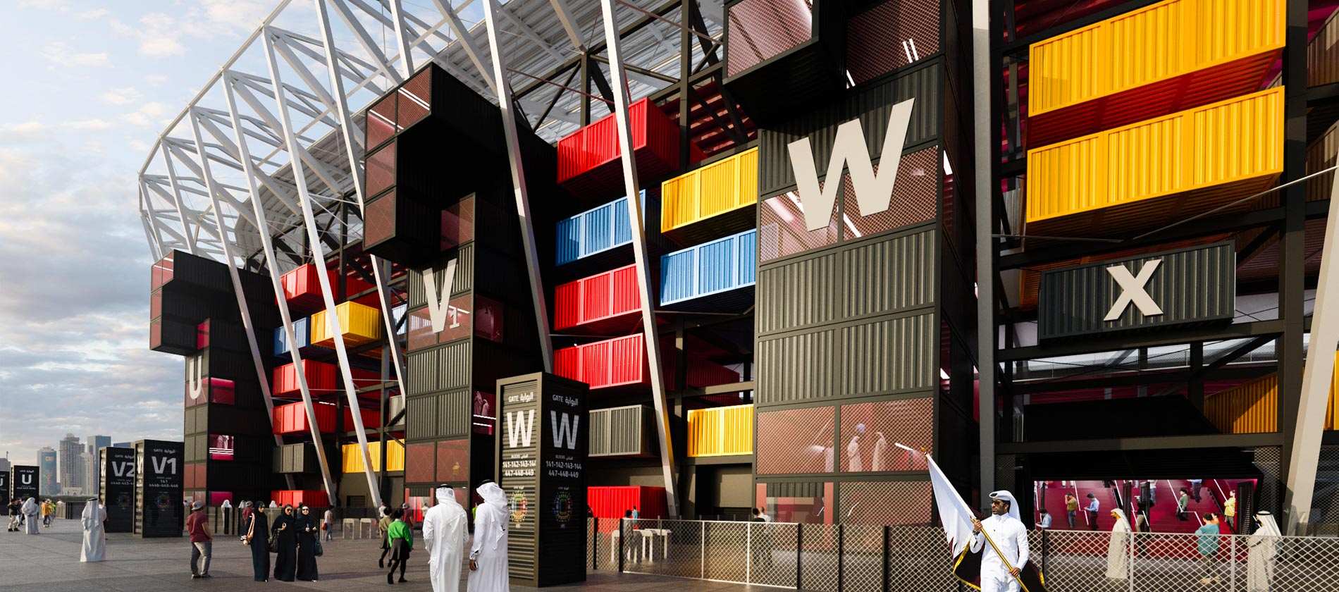 Sân vận động 'LEGO' độc lạ cho du khách ở World Cup 2022 - 3