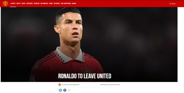 Cực sốc: MU CHÍNH THỨC thông báo chia tay Ronaldo - 1