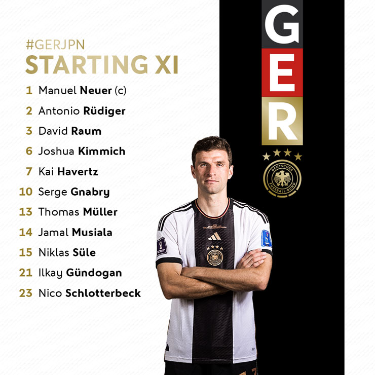 Trực tiếp bóng đá Đức - Nhật Bản: Giữ vững thành quả kỳ tích (World Cup) (Hết giờ) - 1