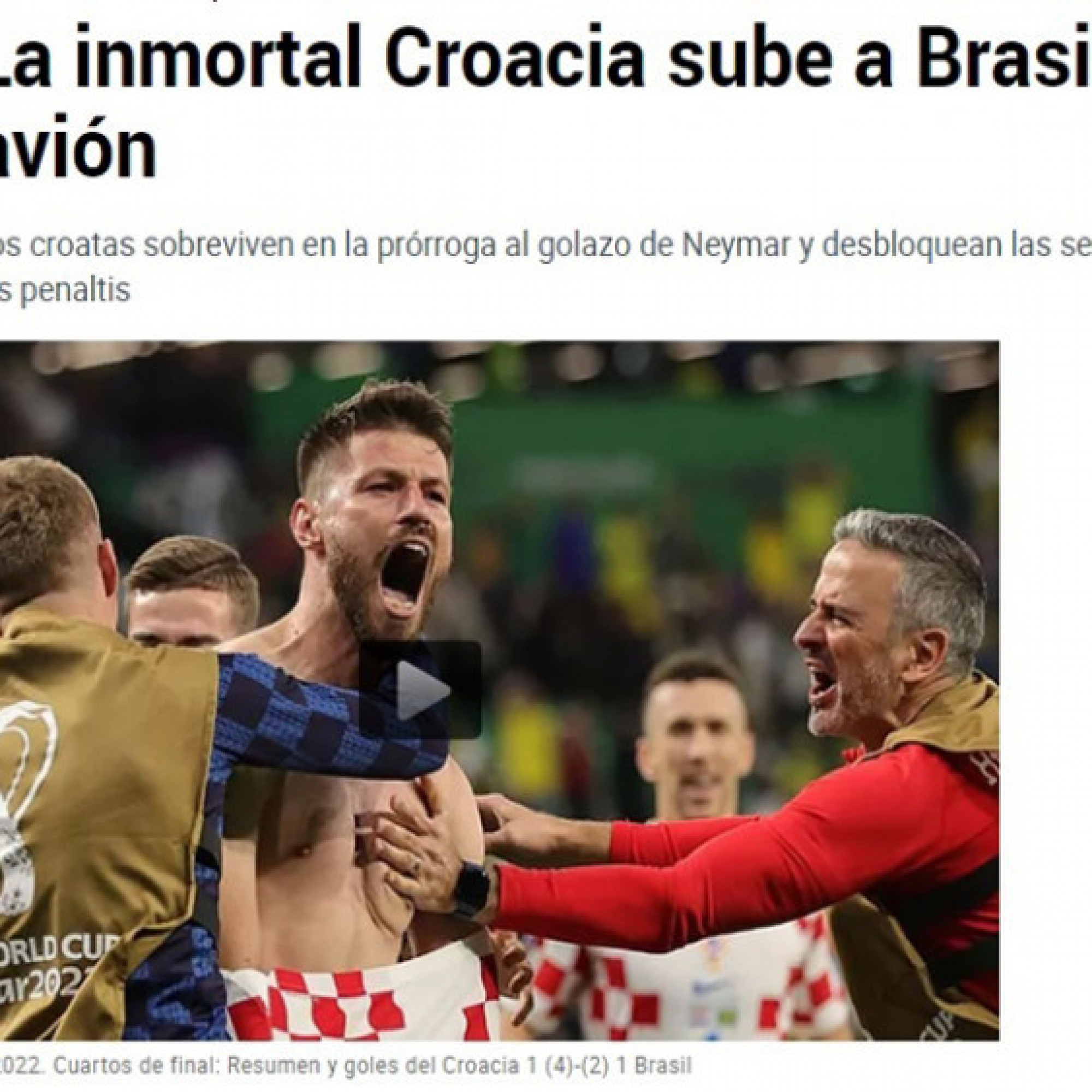  - Báo chí khen Croatia kiên cường, Tite bị truyền thông Brazil "tổng sỉ vả"