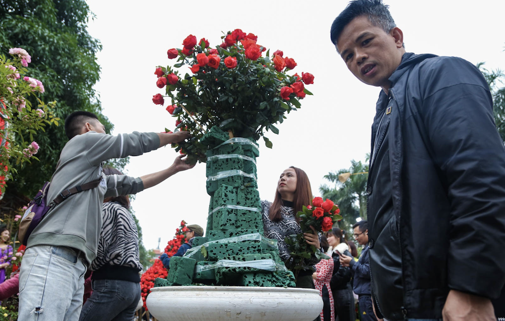 50.000 bông hoa hồng tạo nên lễ hội hoa đặc sắc ở Hà Nội - 6