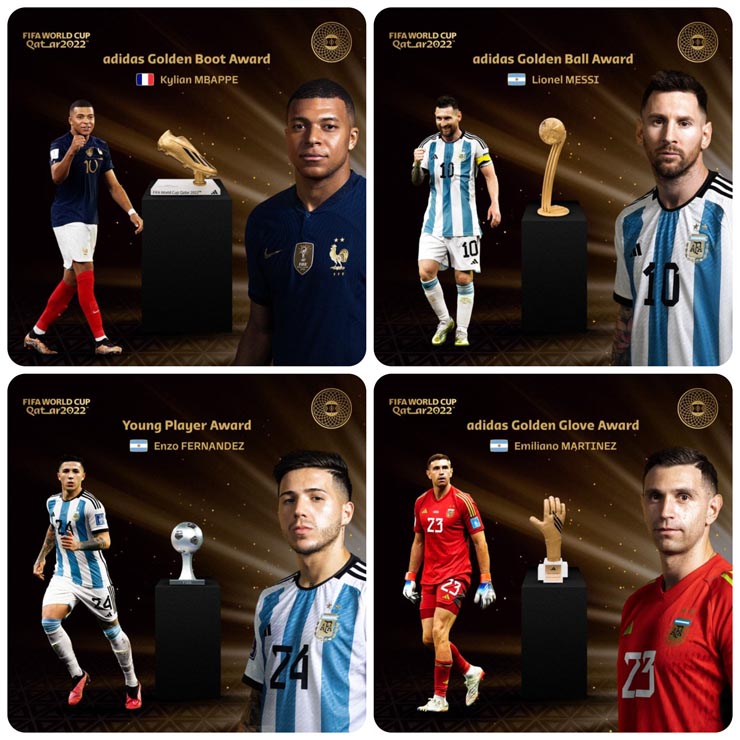World Cup hạ màn nghẹt thở: Mbappe đoạt Vua phá lưới, Messi ẵm Quả bóng vàng - 2