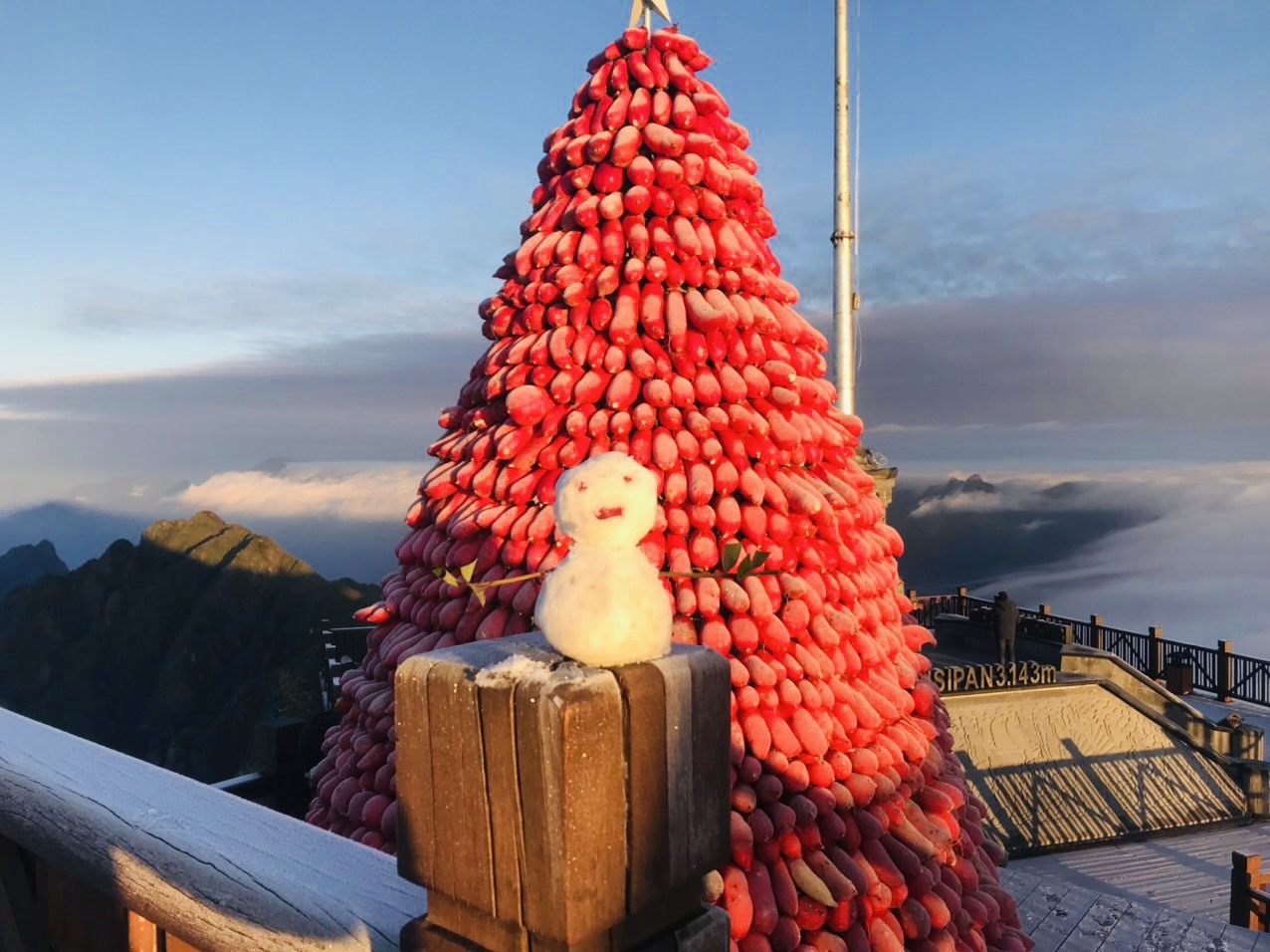 Cây thông Noel dân dã bằng ngô, bằng gỗ ở Tuyên Quang - 8