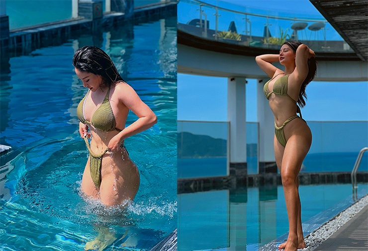 Hot girl phòng Gym siêu vòng ba Huyền Trân, Kim Kha gây chú ý năm 2022 - 4