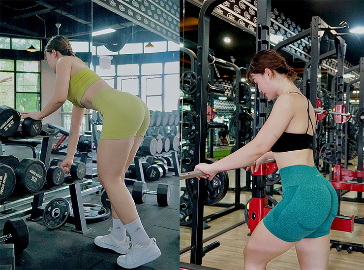 Hot girl phòng Gym siêu vòng ba Huyền Trân, Kim Kha gây chú ý năm 2022 - 6