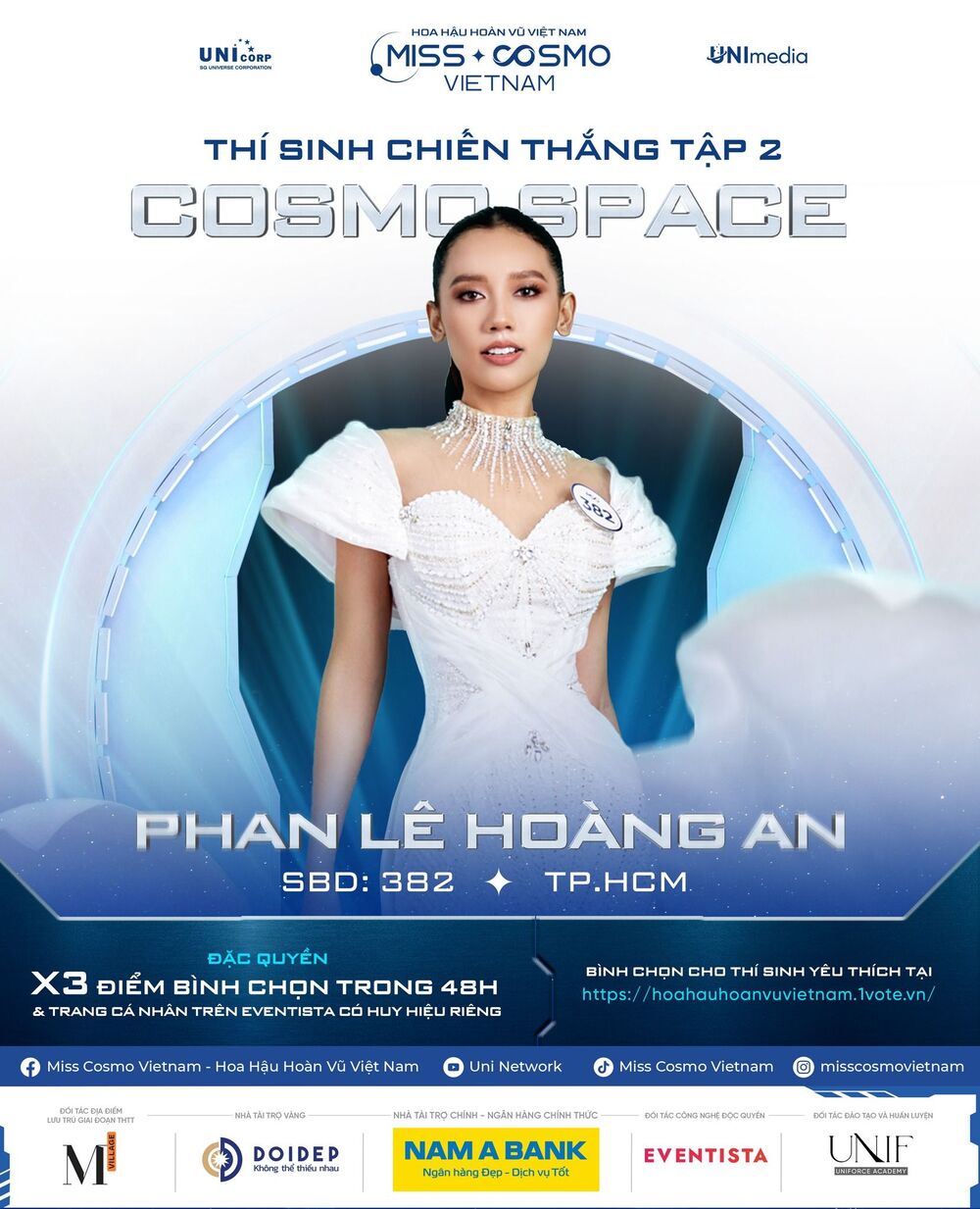 Vừa chiến thắng tập 2 'Tôi là Hoa hậu Hoàn vũ Việt Nam', Phan Lê Hoàng An tiếp tục giành thành tích bất ngờ - 1