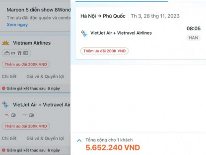 Chuyển động - Khách Việt &quot;sốc&quot; với giá vé chặng Hà Nội-Phú Quốc gần 9 triệu đồng