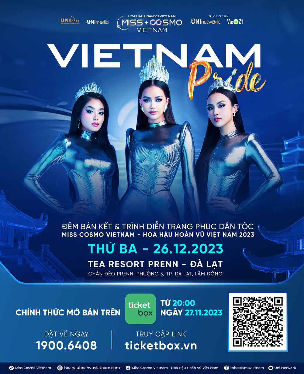 Mở bán vé đêm bán kết Hoa hậu Hoàn vũ Việt Nam 2023: Giá cao nhất 3 triệu đồng - 1