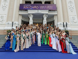  - 90 thí sinh Miss Earth 2023 khoe sắc trên thảm xanh, đại diện Việt Nam thể hiện ra sao?