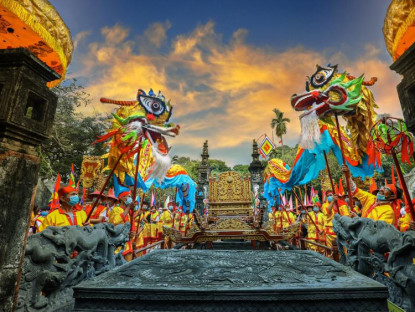 Trình diễn thực cảnh tại Festival Ninh Bình - Tràng An 2023