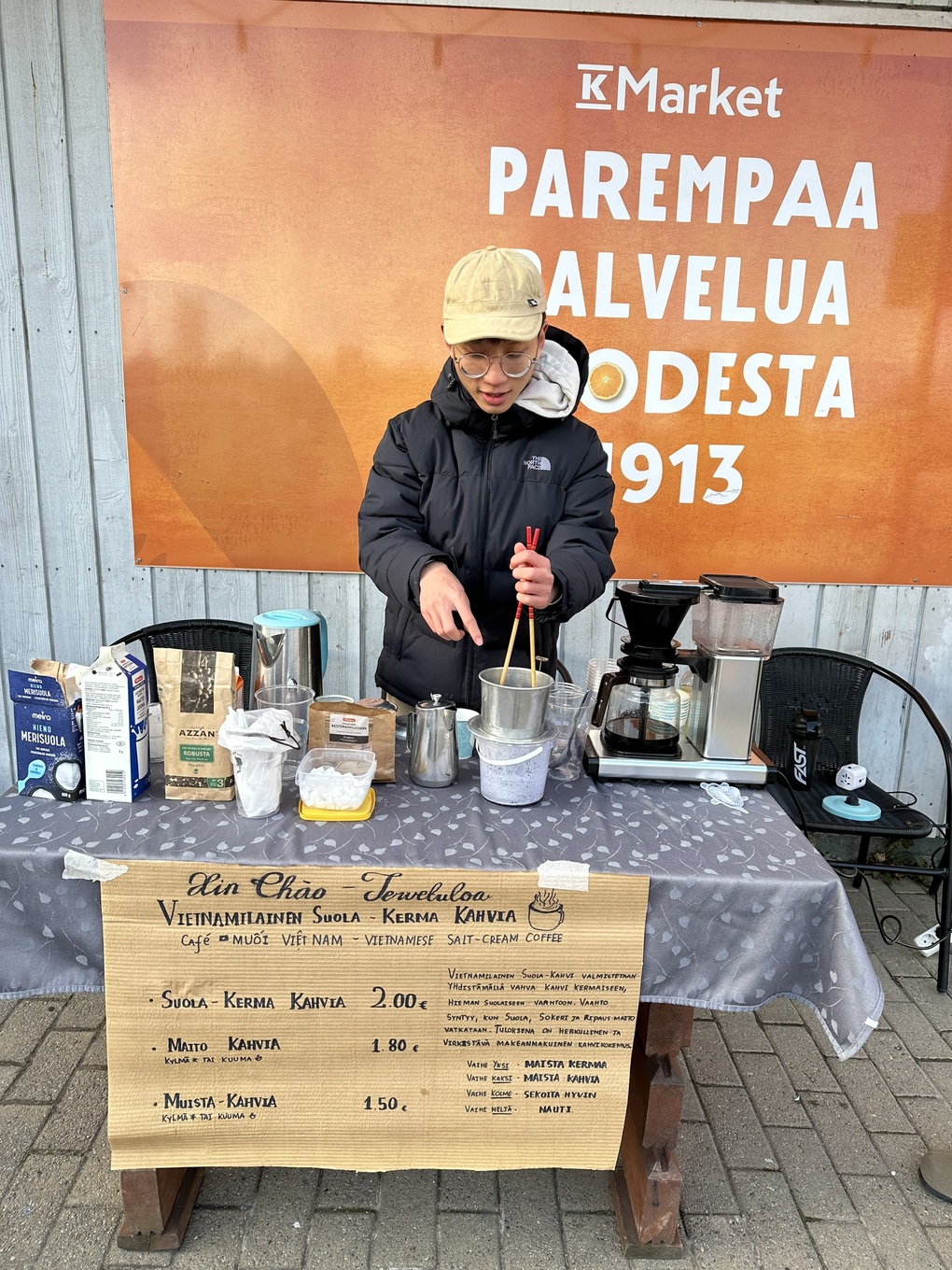 Du học sinh Việt bỗng nổi tiếng vì… bán cà phê muối ở Phần Lan - 2