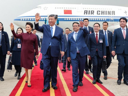 Chuyển động - Tổng Bí thư, Chủ tịch Trung Quốc Tập Cận Bình đến Hà Nội, bắt đầu chuyến thăm Việt Nam