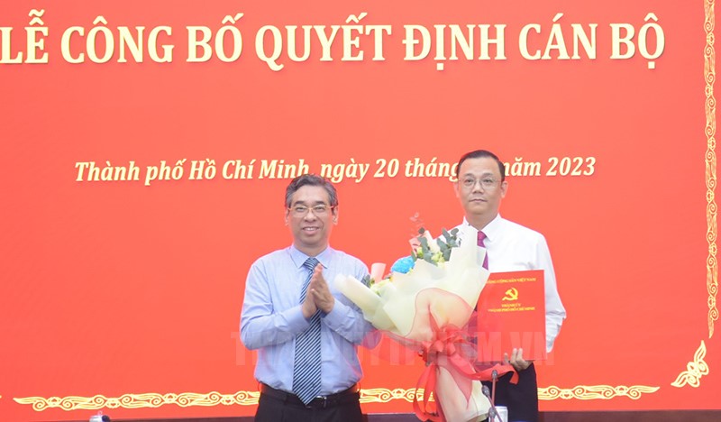 Phó Chánh Văn phòng Thành ủy giữ chức Phó Bí thư Thường trực Quận ủy Quận 5 - 1