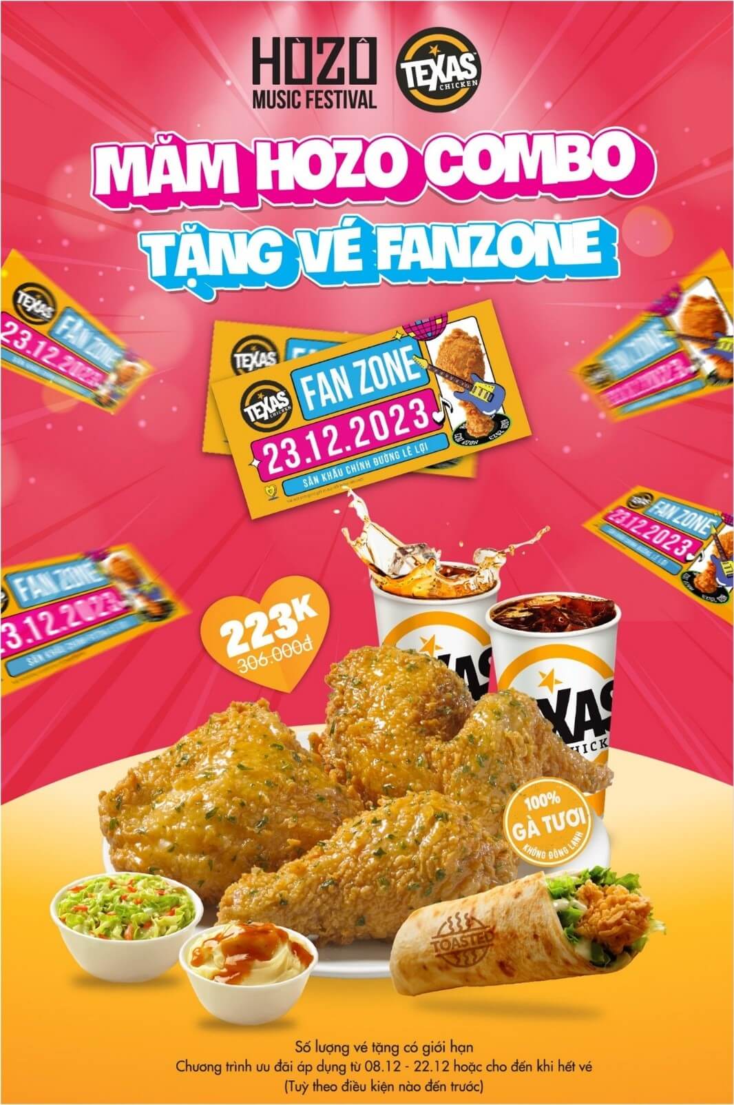 Texas Chicken đồng hành cùng HOZO Super Fest 2023 chiêu đãi giới trẻ “Gen đậm” TPHCM đại tiệc âm nhạc “đậm vị” thăng hoa - 2