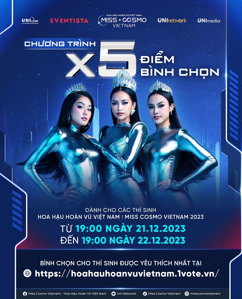 Cơ hội để Top 39 Miss Cosmo Vietnam 2023 bứt phá trên bảng xếp hạng thí sinh được yêu thích nhất - 1