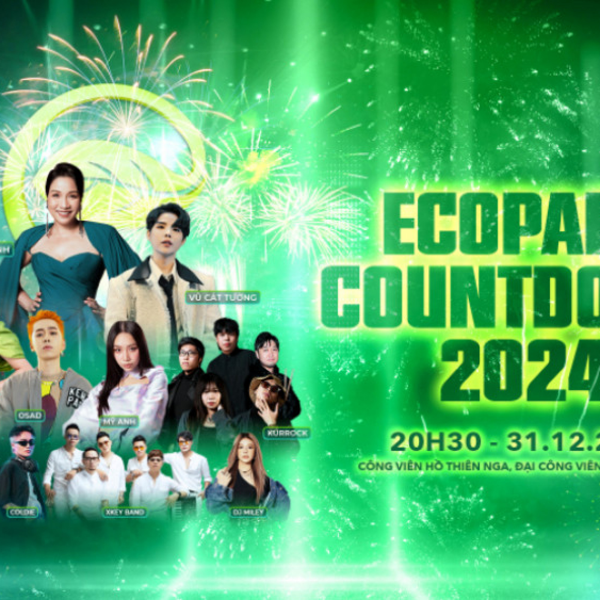 Giải trí - Cháy hết mình với đại tiệc âm thanh, ánh sáng và pháo hoa tại Ecopark Countdown 2024