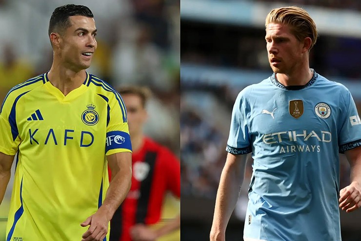 Ronaldo thúc giục Al Nassr chiêu mộ siêu tiền vệ De Bruyne - 1