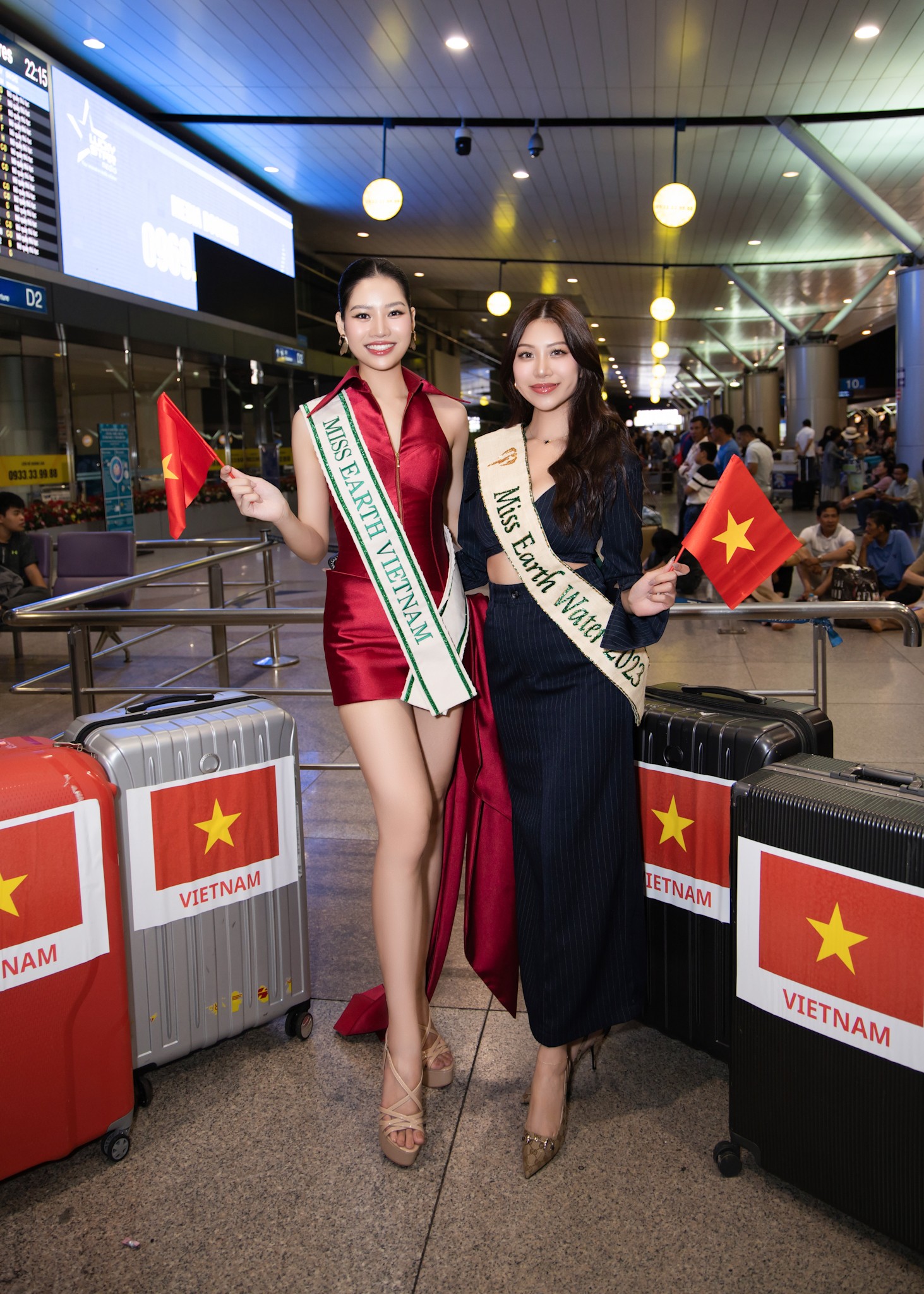 Trương Ngọc Ánh, Hoa hậu Đỗ Lan Anh tiễn Cao Ngọc Bích sang Philippines dự thi Miss Earth - 3