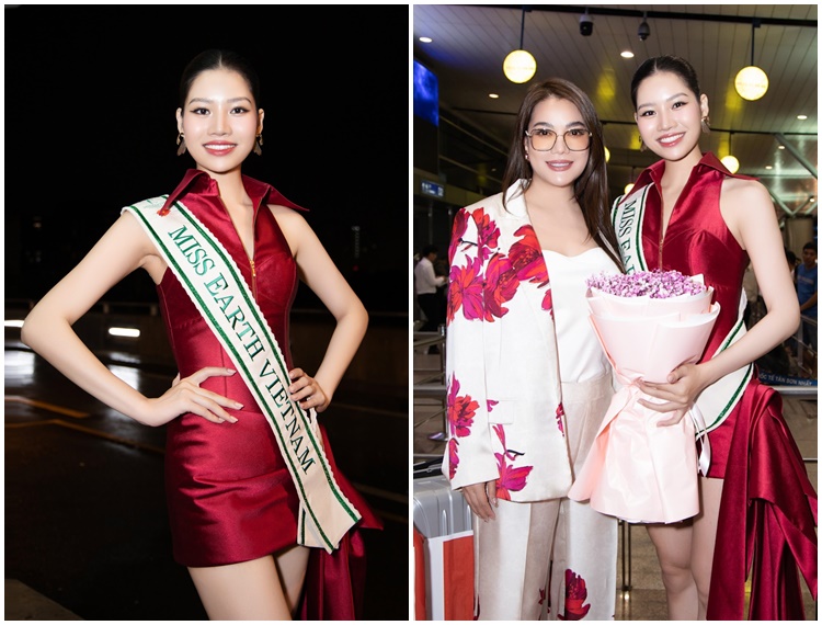 Trương Ngọc Ánh, Hoa hậu Đỗ Lan Anh tiễn Cao Ngọc Bích sang Philippines dự thi Miss Earth