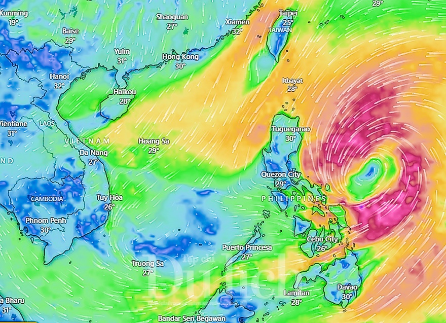 Biển Đông đón bão Trà Mi, diễn biến phức tạp - 2