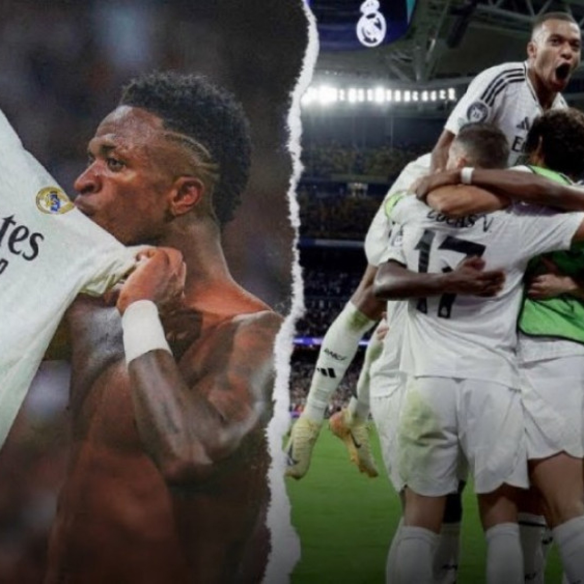  - Real Madrid dè chừng hiệp 1 thót tim, Mbappe làm nền để Vinicius tỏa sáng (Clip 1 phút)