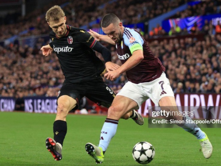 Video bóng đá Aston Villa Bologna Bàn mở điểm ngoạn mục Cúp C1