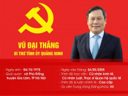 Tiểu sử Bí thư tỉnh ủy Quảng Ninh Vũ Đại Thắng