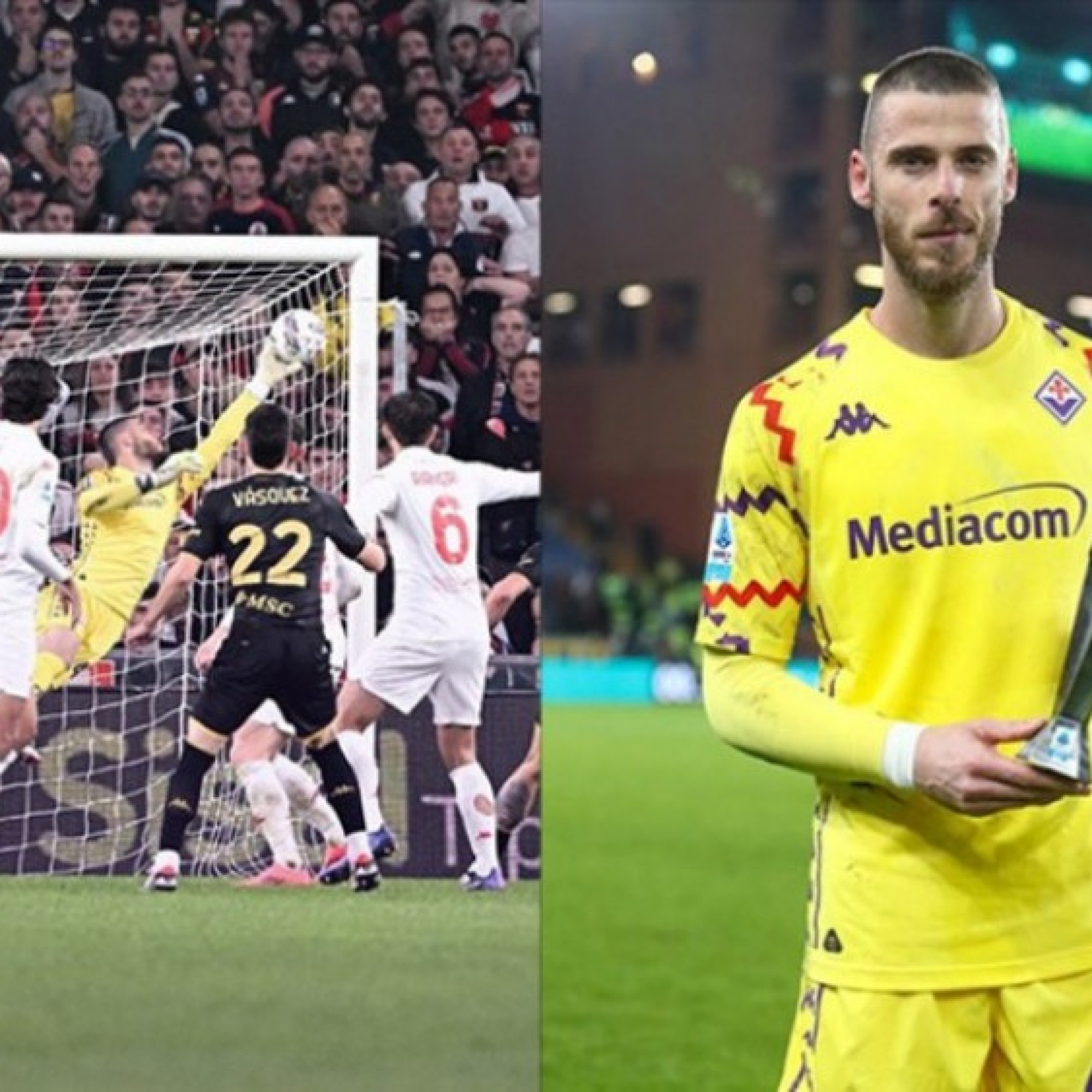  - De Gea cứu thua ngoạn mục, Fiorentina hất Juventus khỏi top 4 Serie A