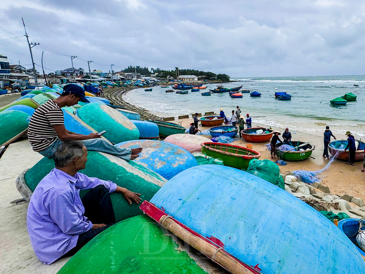 Ngư dân cất lưới, neo đậu thuyền ghe, bình tĩnh đón “bão chồng bão” - 9