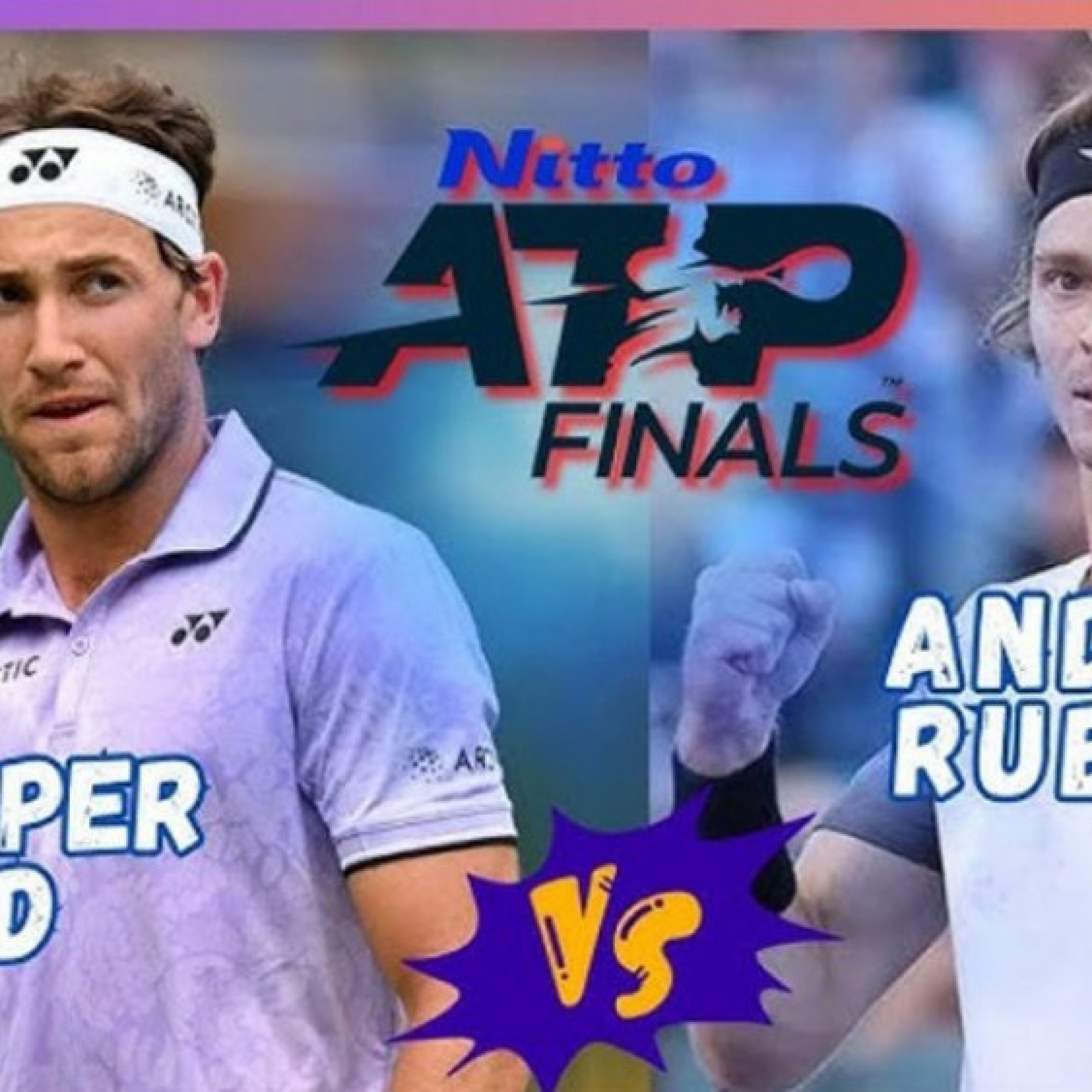  - Video tennis Ruud - Rublev: 3 set căng thẳng, giành vé xứng đáng (ATP Finals)