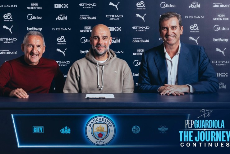 HLV Pep Guardiola chính thức gia hạn thêm 2 năm với Man City - 1