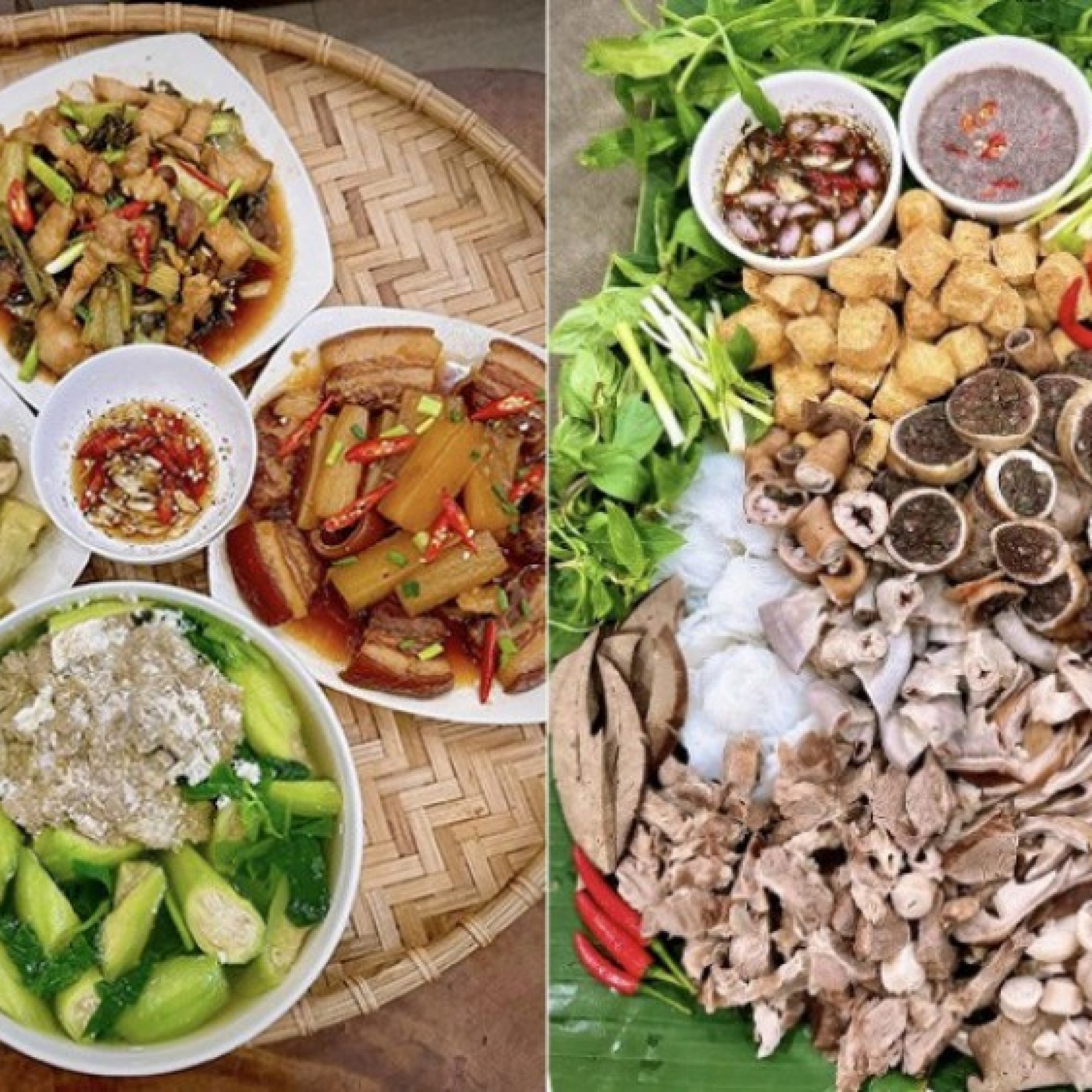 Anh chồng vào bếp nấu những mâm cơm cực ngon cho vợ con thưởng thức