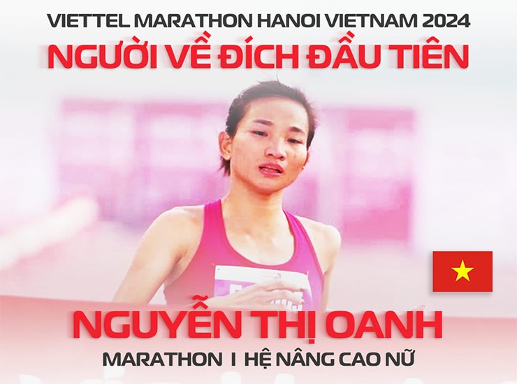 "Nữ hoàng điền kinh" Nguyễn Thị Oanh phá kỷ lục marathon, Nguyên Thanh thắng Văn Lai đúng 1 giây - 1